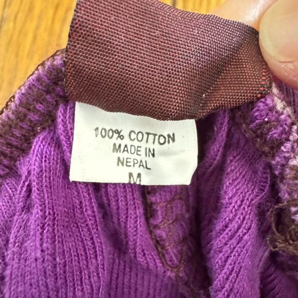 Nepalese embroidered cotton pants NWT - Picture 4 of 4